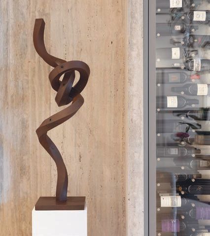 Work by artist Alberto Cavalieri and interior designer by Deborah Wecselman. PHOTO: BY ZINA PERLMAN , COURTESY OF MICHELLE AZOUT