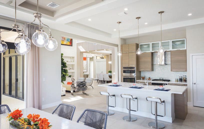 All kitchens in Circle S Estates offer impressive open-concept layouts with luxurious finishes, top designer appliances and ample pantry space PHOTO COURTESY OF CC HOMES