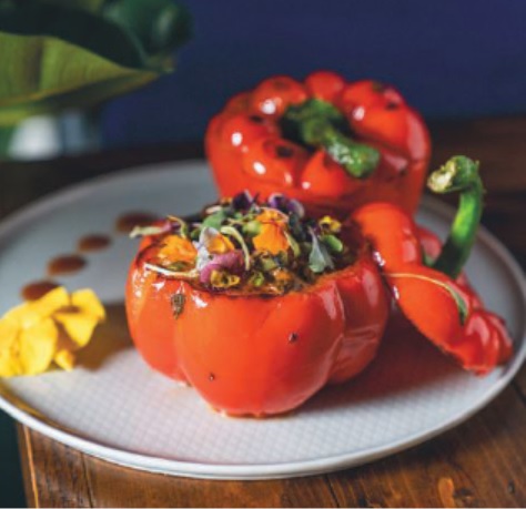 Stuffed peppers from BackRoom. PHOTO COURTESY OF VENUES