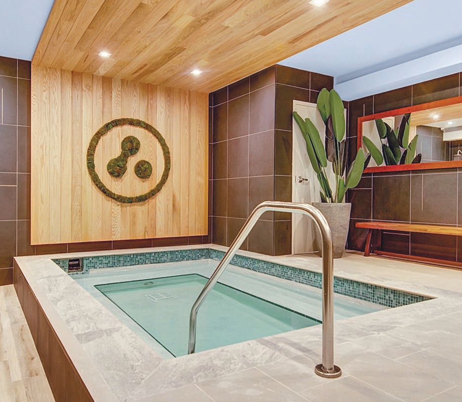 Anatomy’s cold plunge is one of the recovery amenity draws for fitness aficionados. PHOTO BY JUSTIN NAMON/RA-HAUS