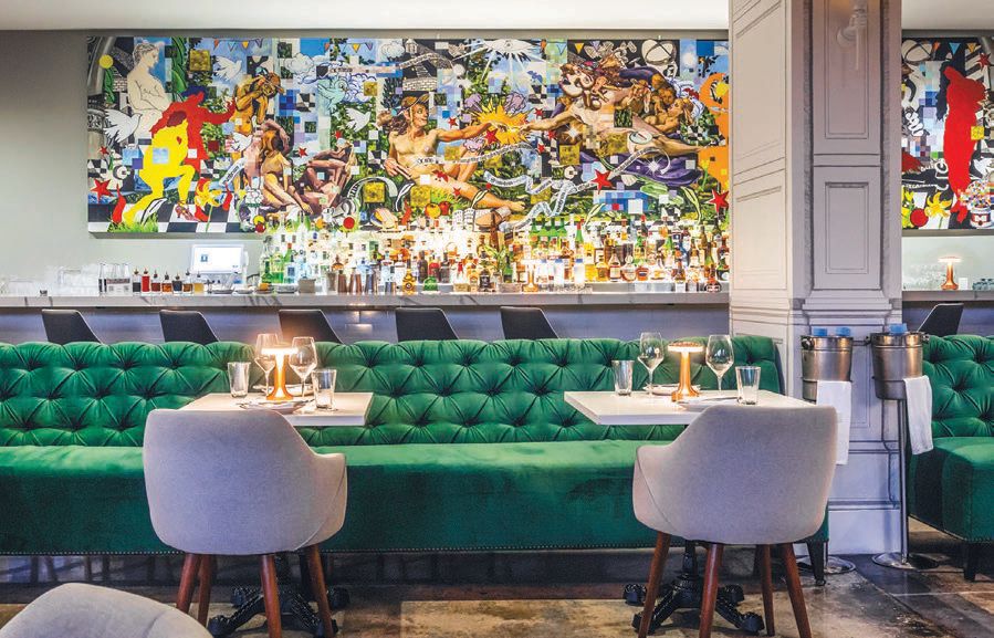 Leku boasts gorgeous and artistically inspired indoor and outdoor seating areas for guests to come dine and enjoy the culture of the Basque region. PHOTO BY ZACK @THEBACYARD