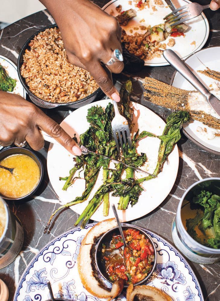Dishes from James Beard Taste for Good Pop-Up Dinner. PHOTO: COURTESY OF JBF TASTE AMERICA MIAMI