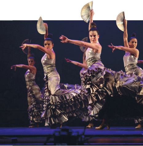 Dancers in Siudy Flamenco Bailaora. PHOTO COURTESY OF ARSHT CENTER FOR THE PERFORMING ARTS
