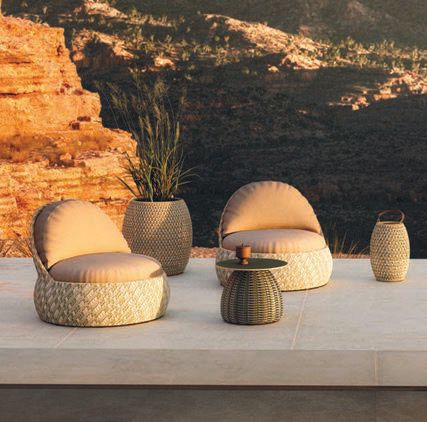 The Dala outdoor collection by Dedon PHOTO COURTESY OF CLIMA HOME