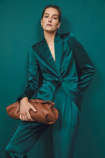 Silk blazer and pants from Lafayette 148’s resort 2021 collection PHOTO COURTESY OF BRANDS 