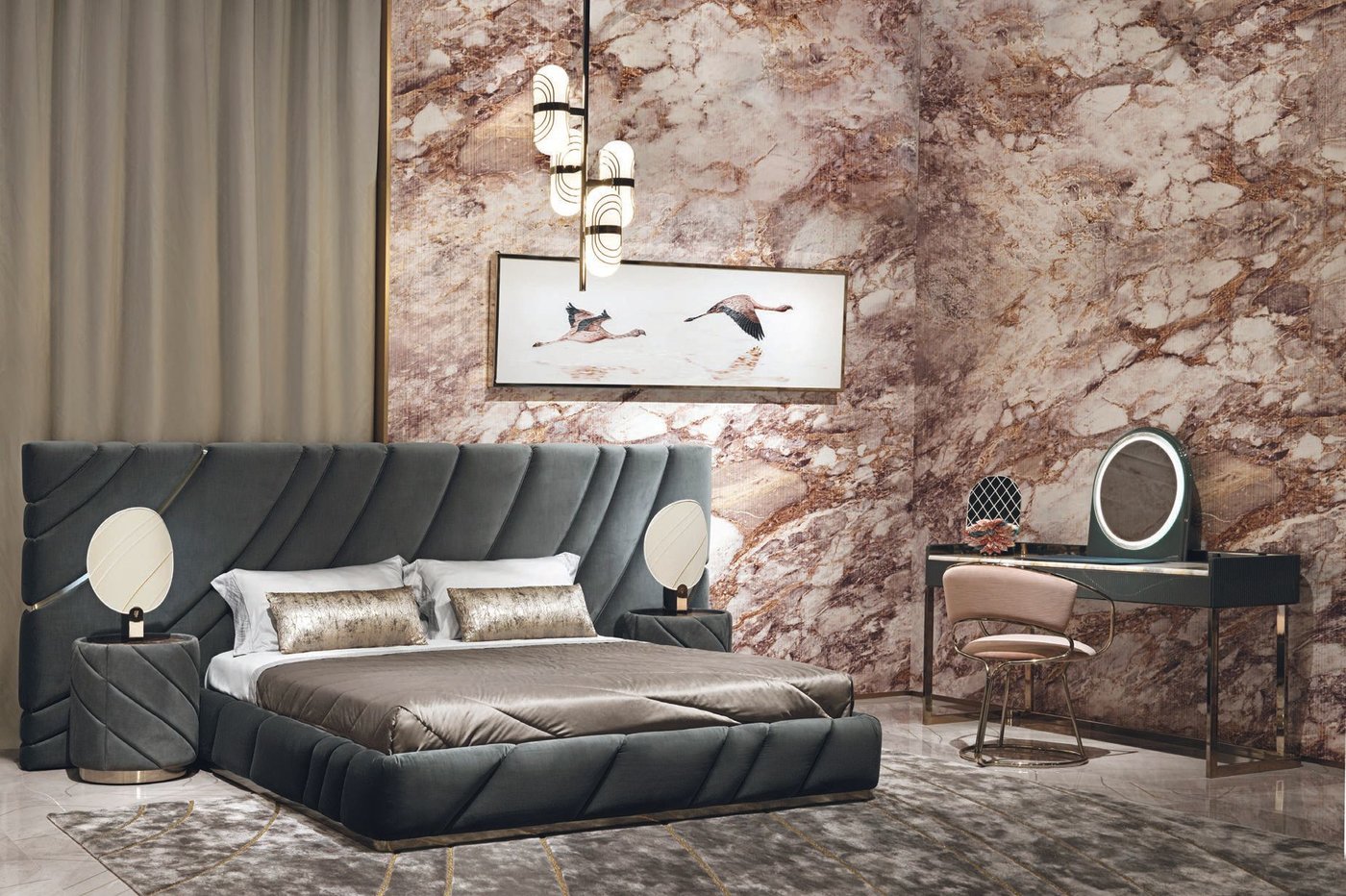 Part of Visionnaire’s Beauty collection featuring 60 product families, Alessandro La Spada designed the Ultrasound room featuring a variety of materials like plush velvet, wood, steel and marble. PHOTOGRAPHED BY MAX ZAMBELLI