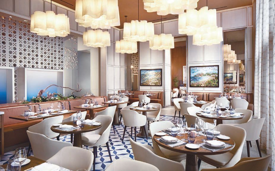 The dining room at Boulud Sud. PHOTO COURTESY OF RESTAURANTS