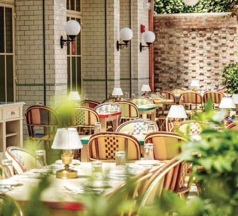 The outdoor patio at Pastis PHOTO: BY JOSHUA PEREZ