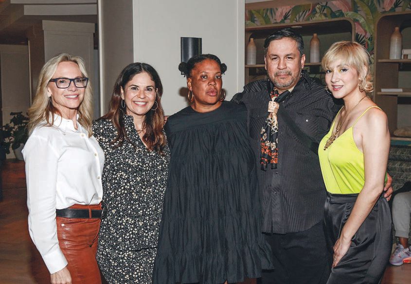 Pamela Mason, Miki Garcia, Xaviera Simmons, and Cruz and Olivia Ortiz PHOTO BY JORDAN BRAUN PHOTOGRAPHY