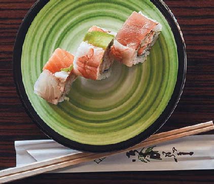 Rainbow roll from Kura Sushi PHOTO: COURTESY OF KURA SUSHI
