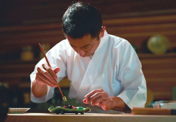 Chef Atsushi Okawara at The Den. PHOTO: BY RUBEN CABRERA