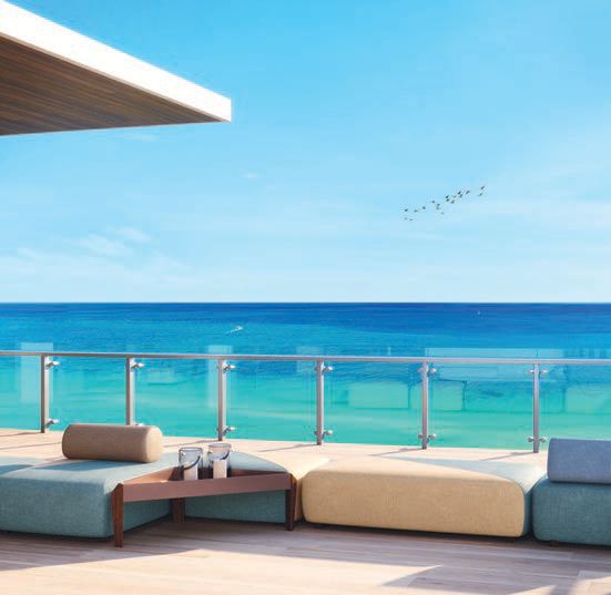 The view of the ocean from one of the penthouse’s many terraces PHOTO COURTESY OF 57 OCEAN