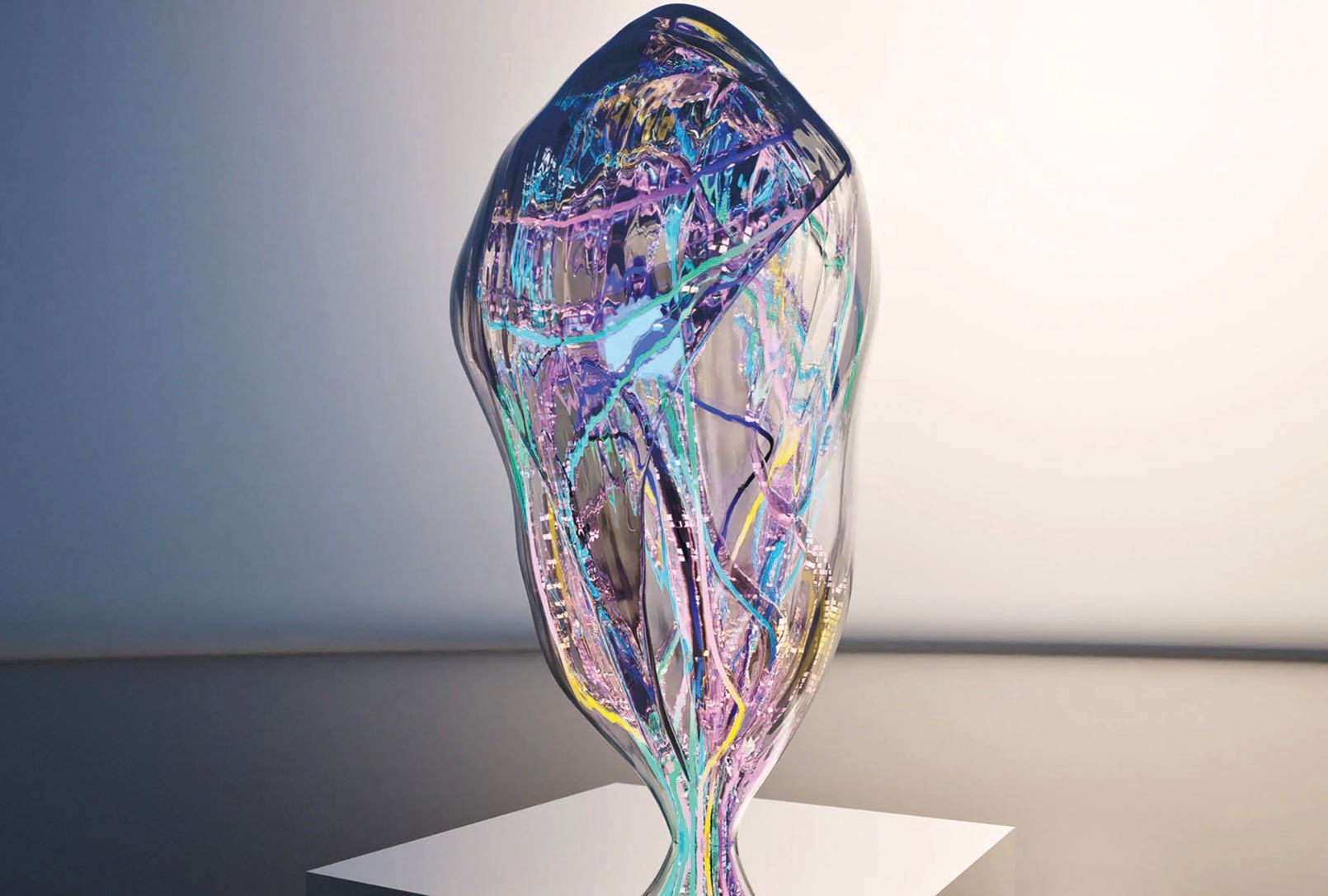 Jewel’s “Heart of the Ocean” transforms the ocean’s data into art on view during Miami Art Week. RENDERING COURTESY OF JEWEL