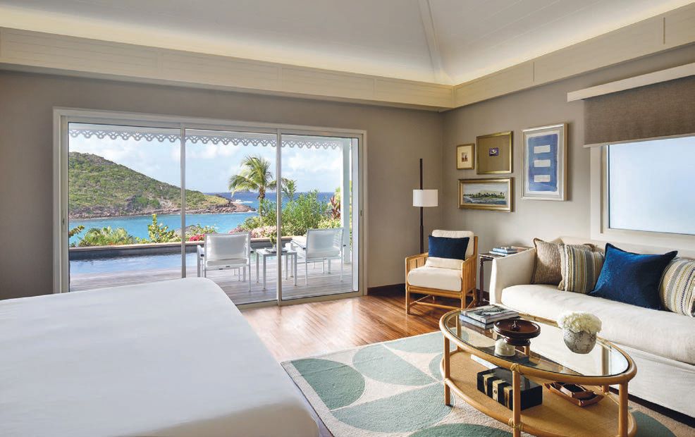 The Ocean View pool suite is the pinnacle of luxury. PHOTO BY KEN HAYDEN/COURTESY OF ROSEWOOD LE GUANAHANI HOTEL
