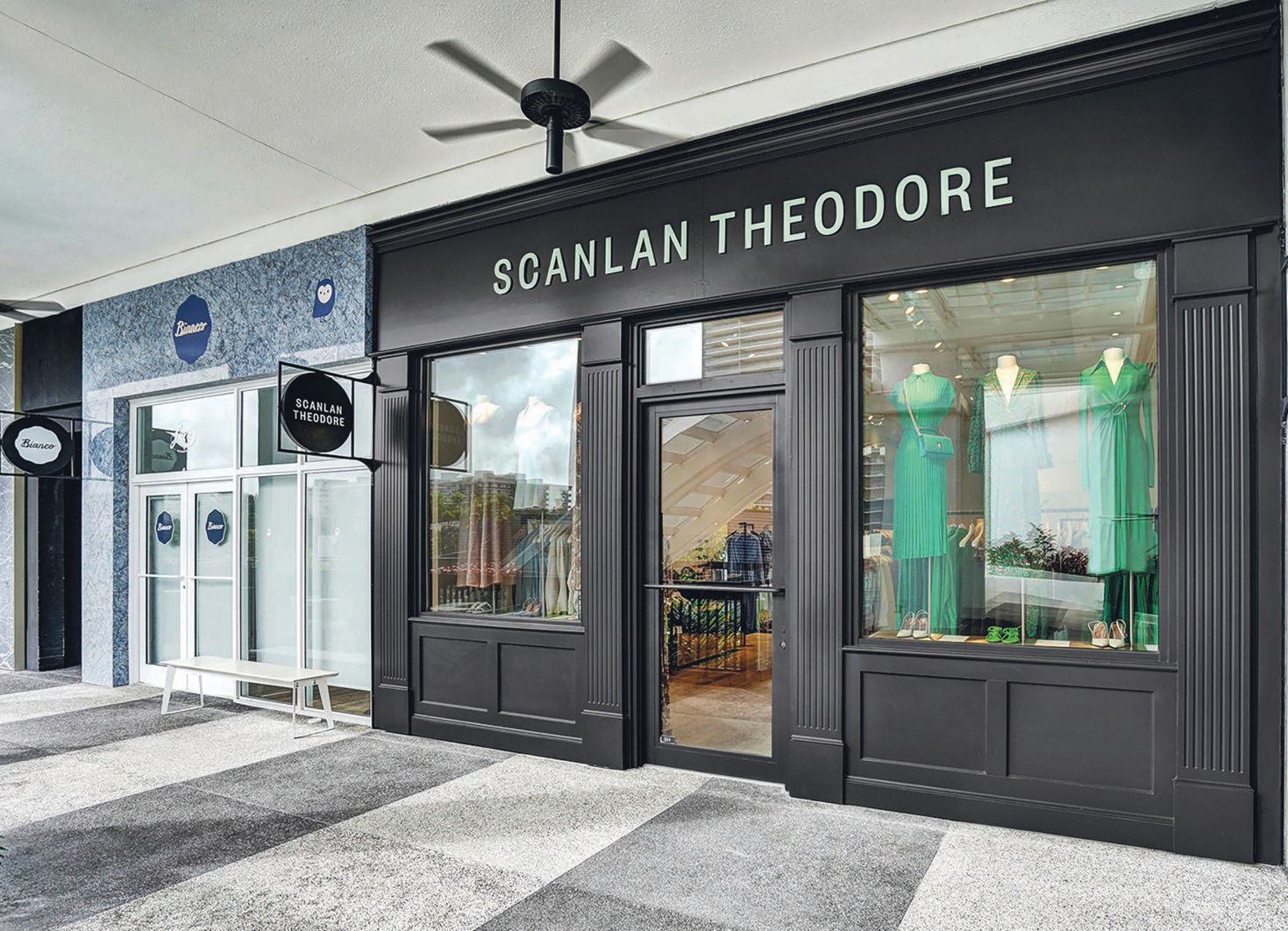 Exterior of Scanlan Theodore’s boutique at the Bal Harbour Shops PHOTO: COURTESY OF SCANLAN THEODORE