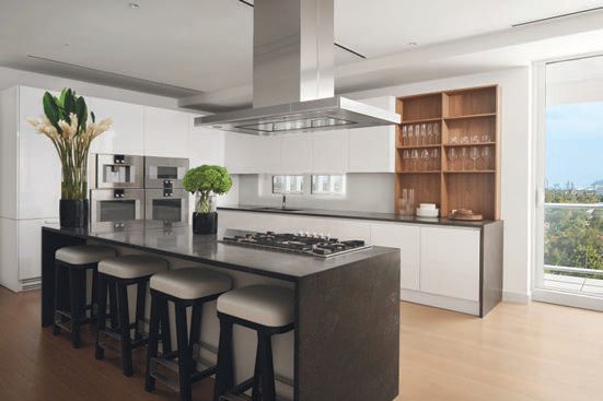 The residence’s kitchen. PHOTO COURTESY OF THE DEVELOPMENTS